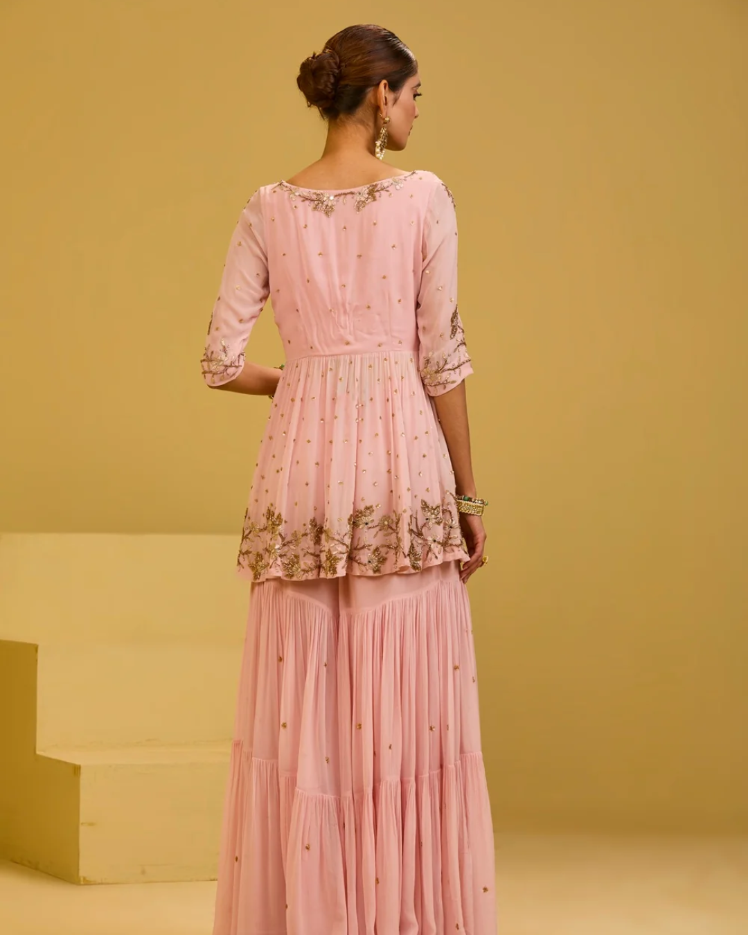 Esha Koul - Baby Pink Sharara Set From Naaz