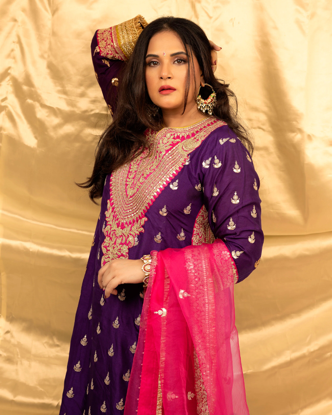 Gopi Vaid - Richa Chadda in Fitoor Sharara Set From Nizaam