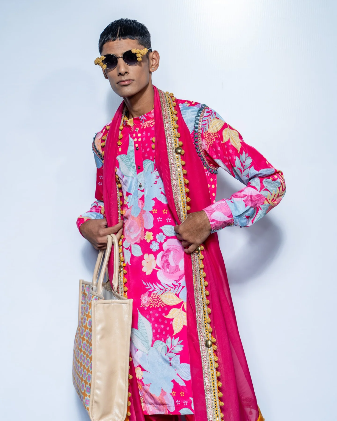 Rishi and Vibhuti - Canvas Collar Kurta Set From Rock & Roll