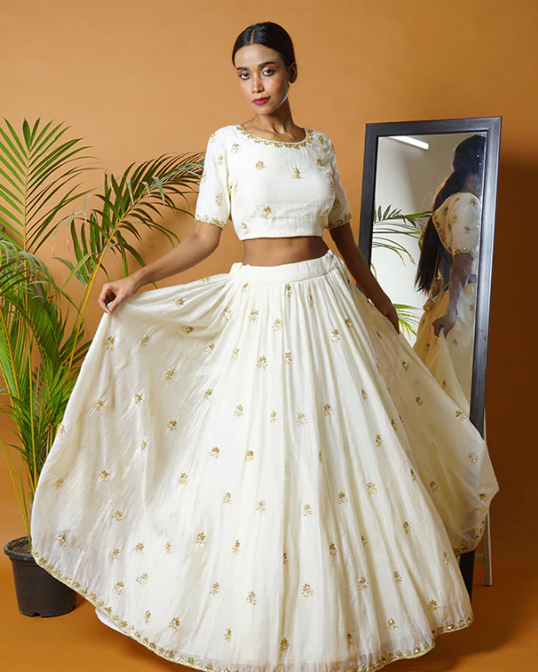 Sonali Bansal - Off white lehenga set From Fiza
