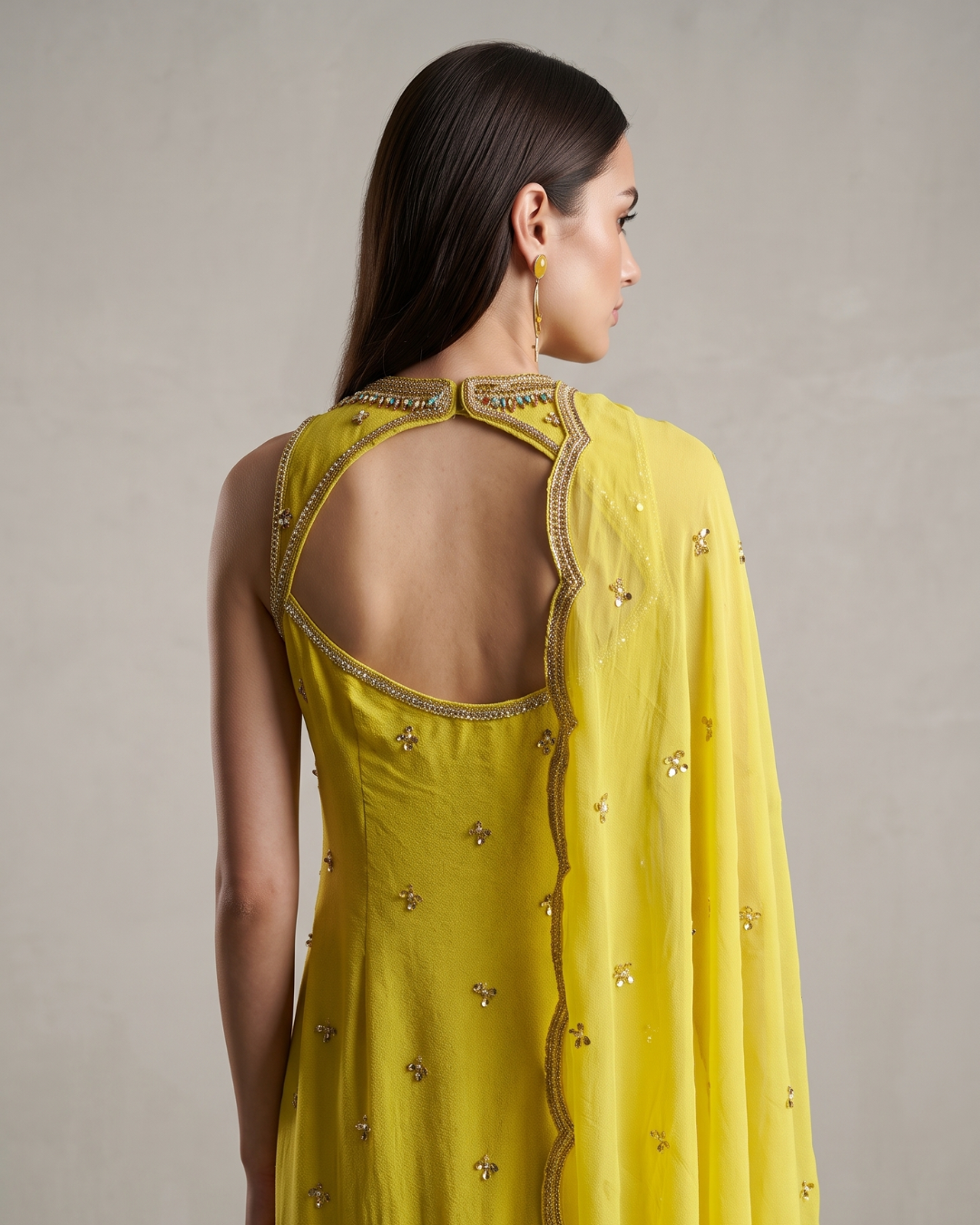 Basanti Kapde Aur Koffee - Yellow Embroidered Sharara Set From Suits & Shararas