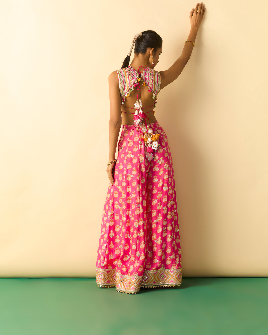Gopi Vaid - Tara Corset Pant Set From Chaar Bagh