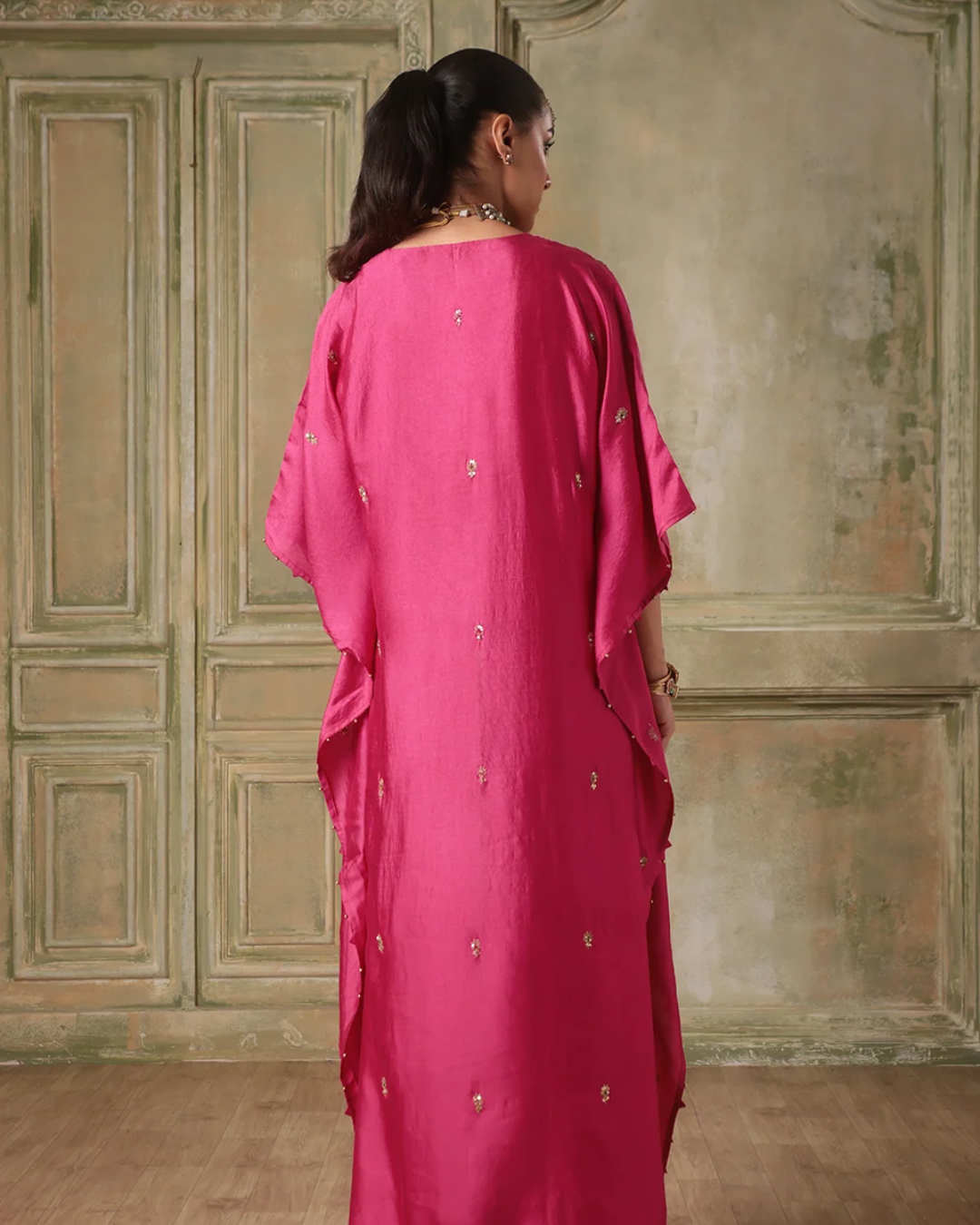 Niti Bothra - Zar-Rang Pink Kaftan Set