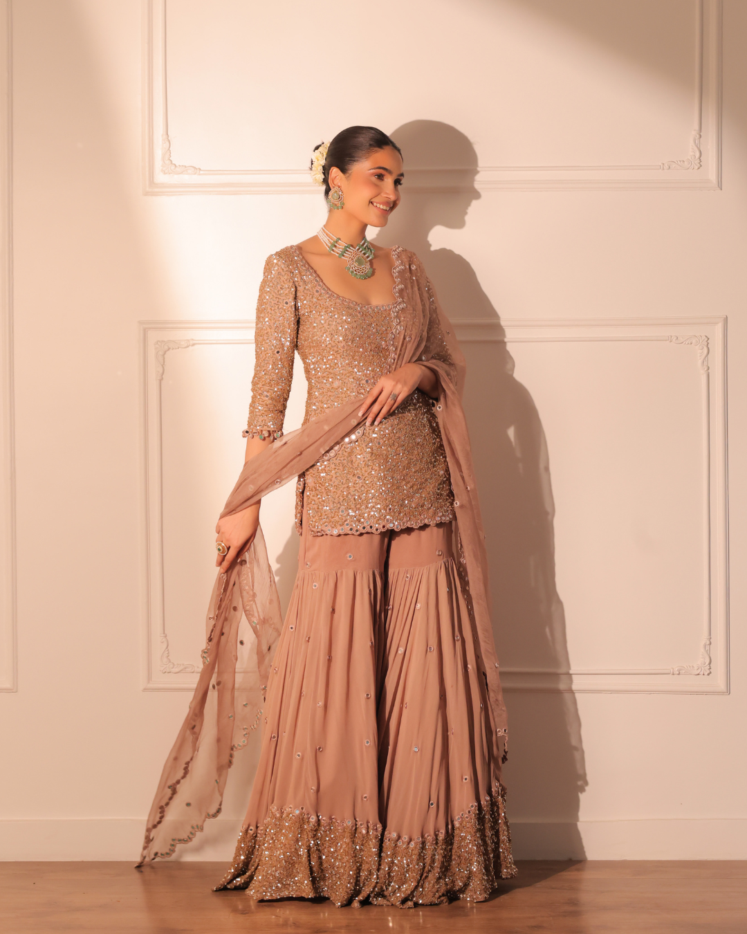 Sonali Bansal - Salma sitara kurta and garara with dupatta From Banno Ki Saheli