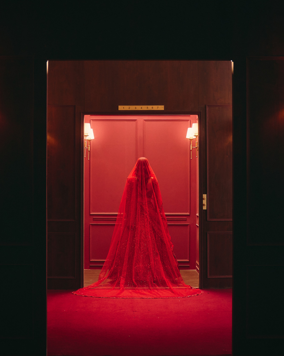 Angad Singh - The Royal Ember with Extra Veil Dupatta From The Regent