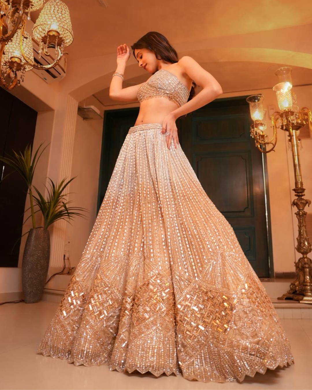 Isa by Dolly Wahal - Athena Shaded Lehenga From Ittara