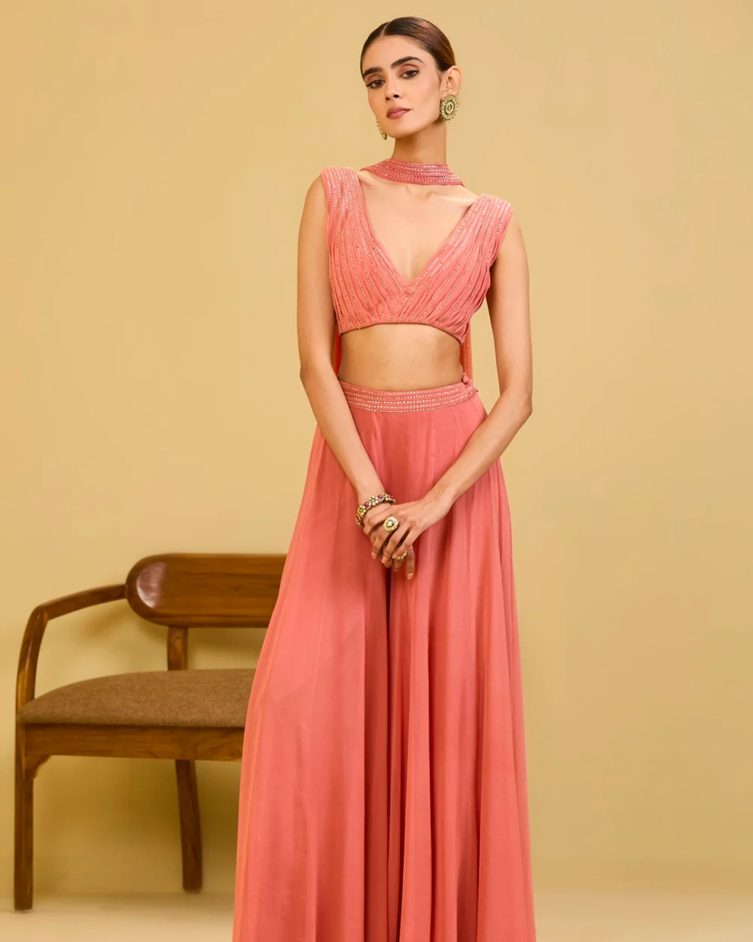 Esha Koul - Pink Palazzo Set From Naaz