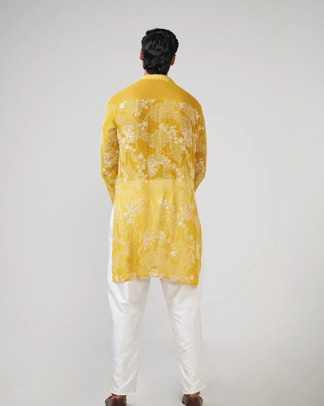 Rishi and Vibhuti - Amber Aura Kurta From Gulon Ke Rang
