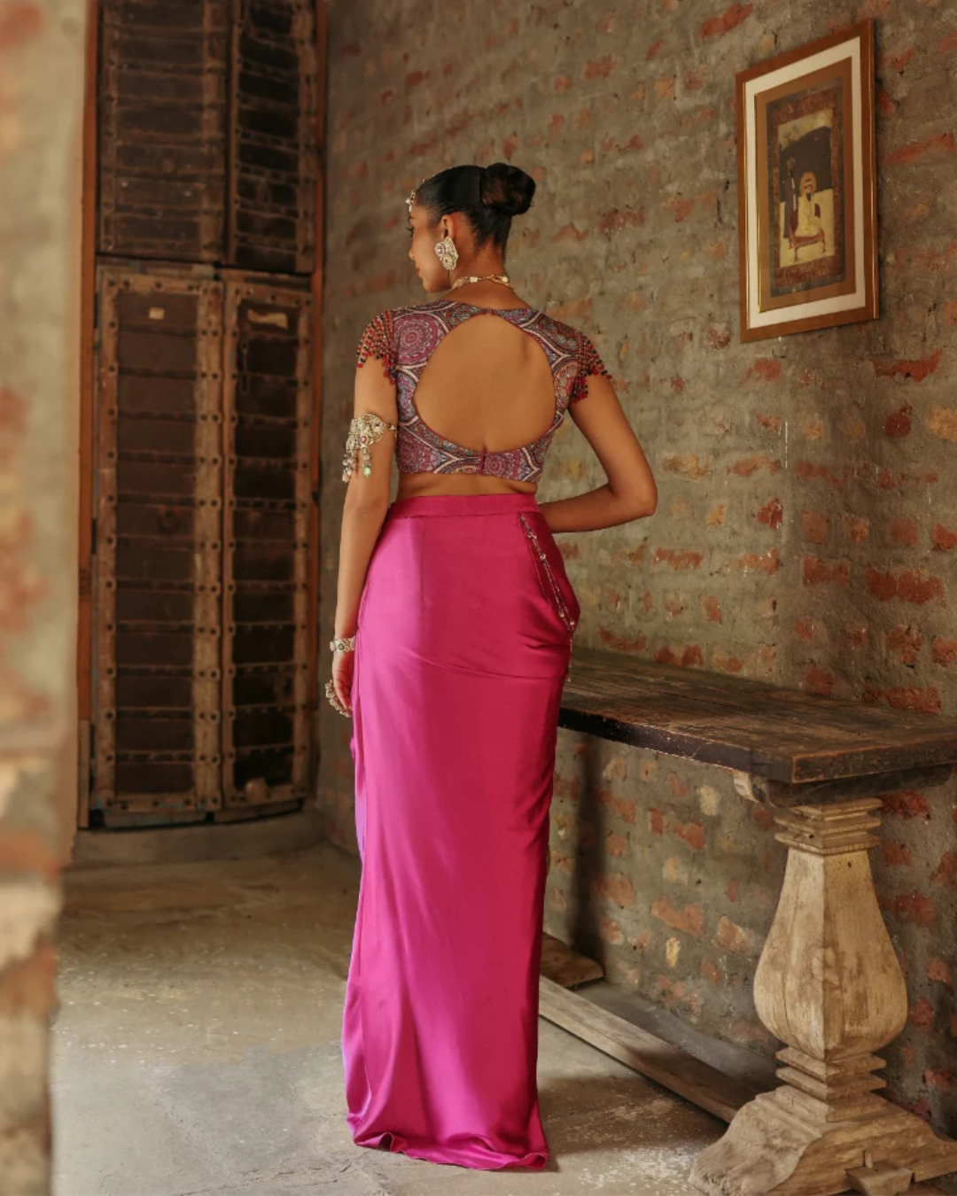 Label Moni K - Kaleido Drape Set From Naqsh