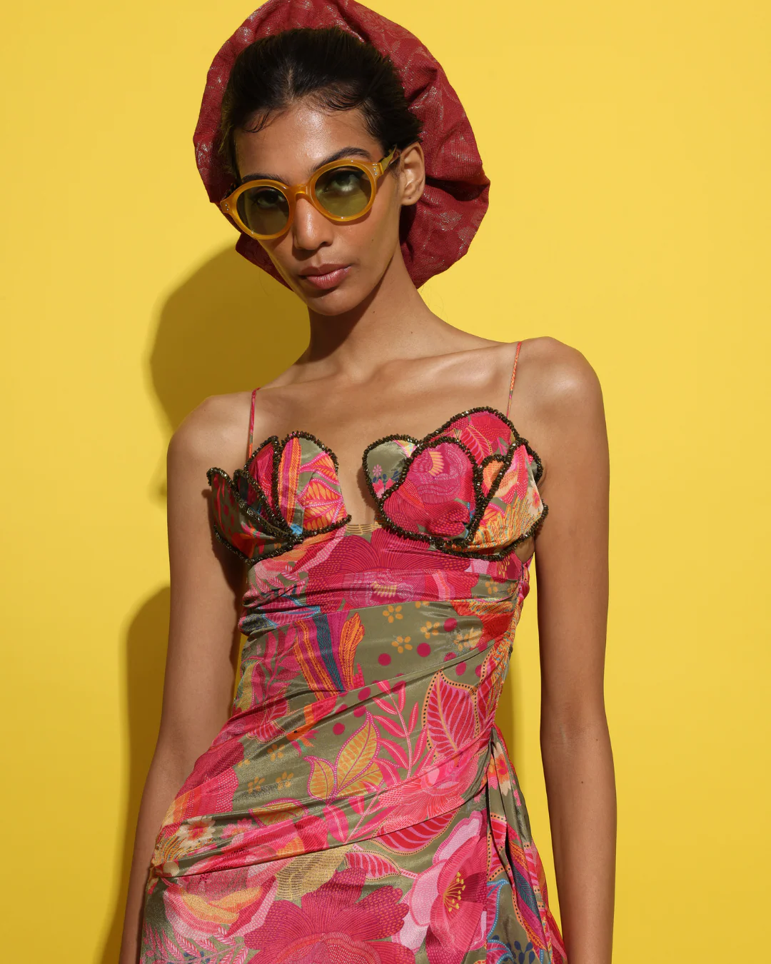 Rishi and Vibhuti - Cocktail drape dress From Tamasha