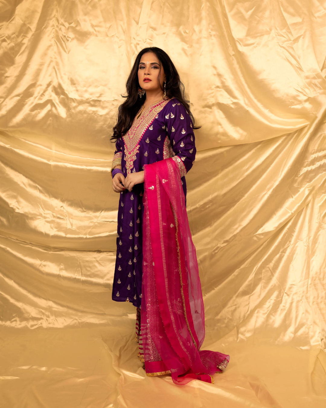 Gopi Vaid - Richa Chadda in Fitoor Sharara Set From Nizaam