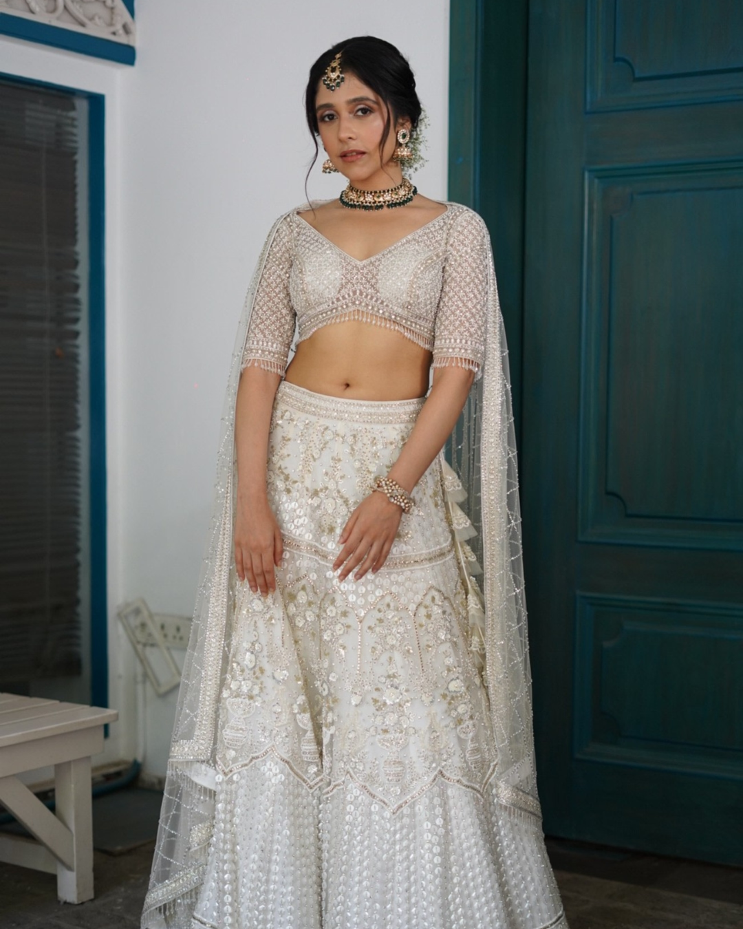 Isa by Dolly Wahal - Meet Ivory Bridal Lehenga From Bridal