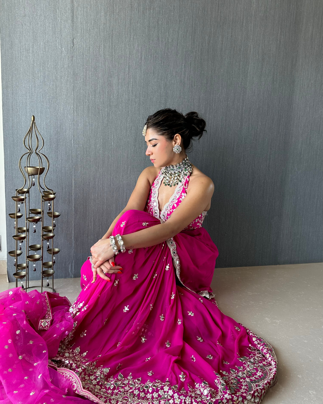 Gopi Vaid - Sukhmani Gambhir in Eila Sharara Set From Jhilmil