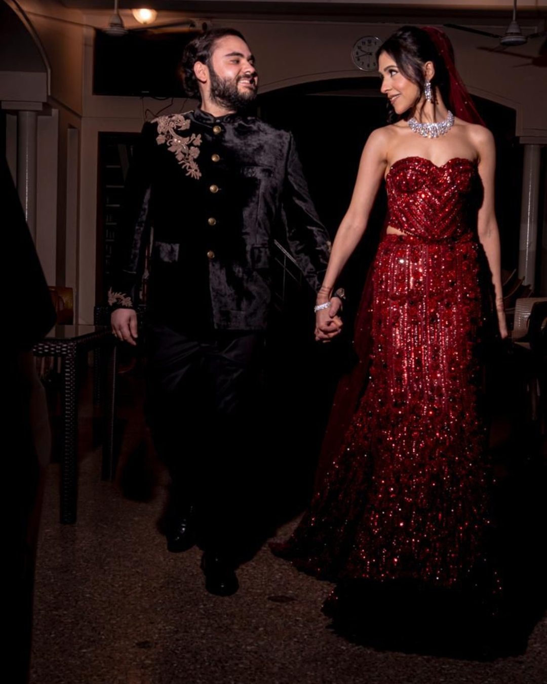 Isa by Dolly Wahal - Maroon Corset Fishcut Lehenga From Ittara