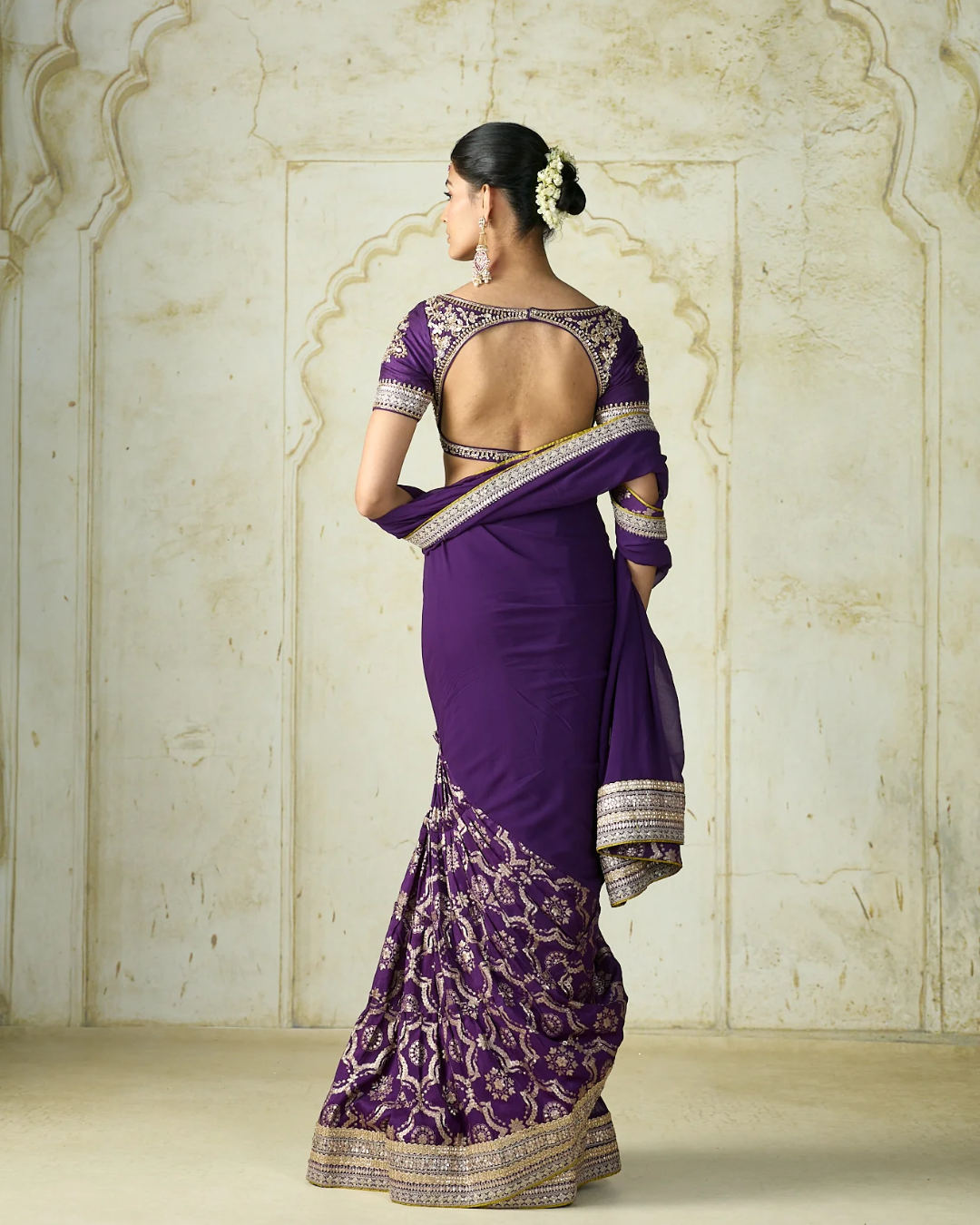 Gopi Vaid - Swati Vatsa in Ruqqayah Saree Set From Nizaam