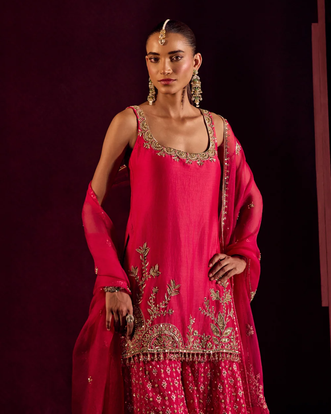 Prevasu - Rani Pink Sharara Set From Raabta