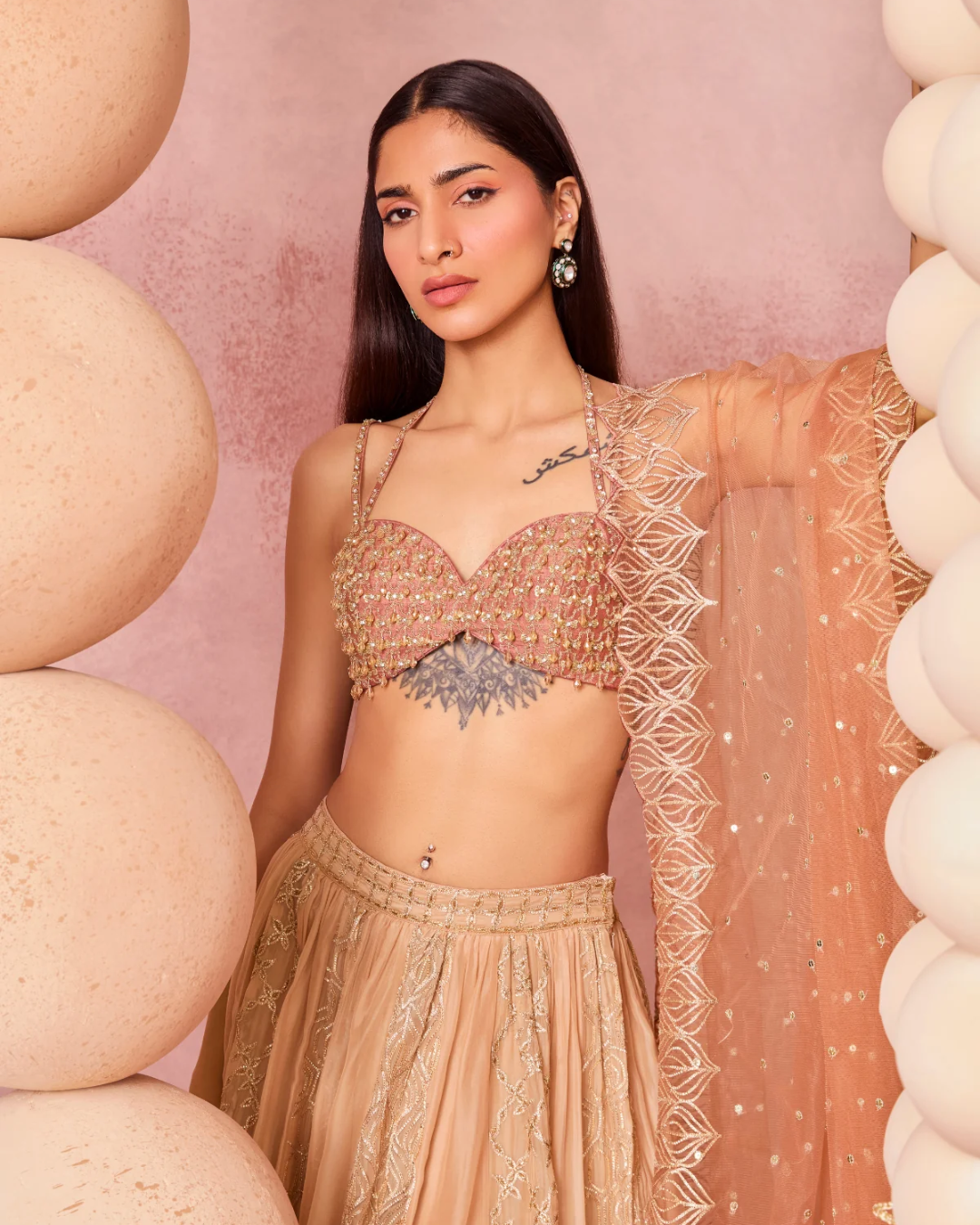 Chamee & Palak - Saachi Lehenga From Jhoom