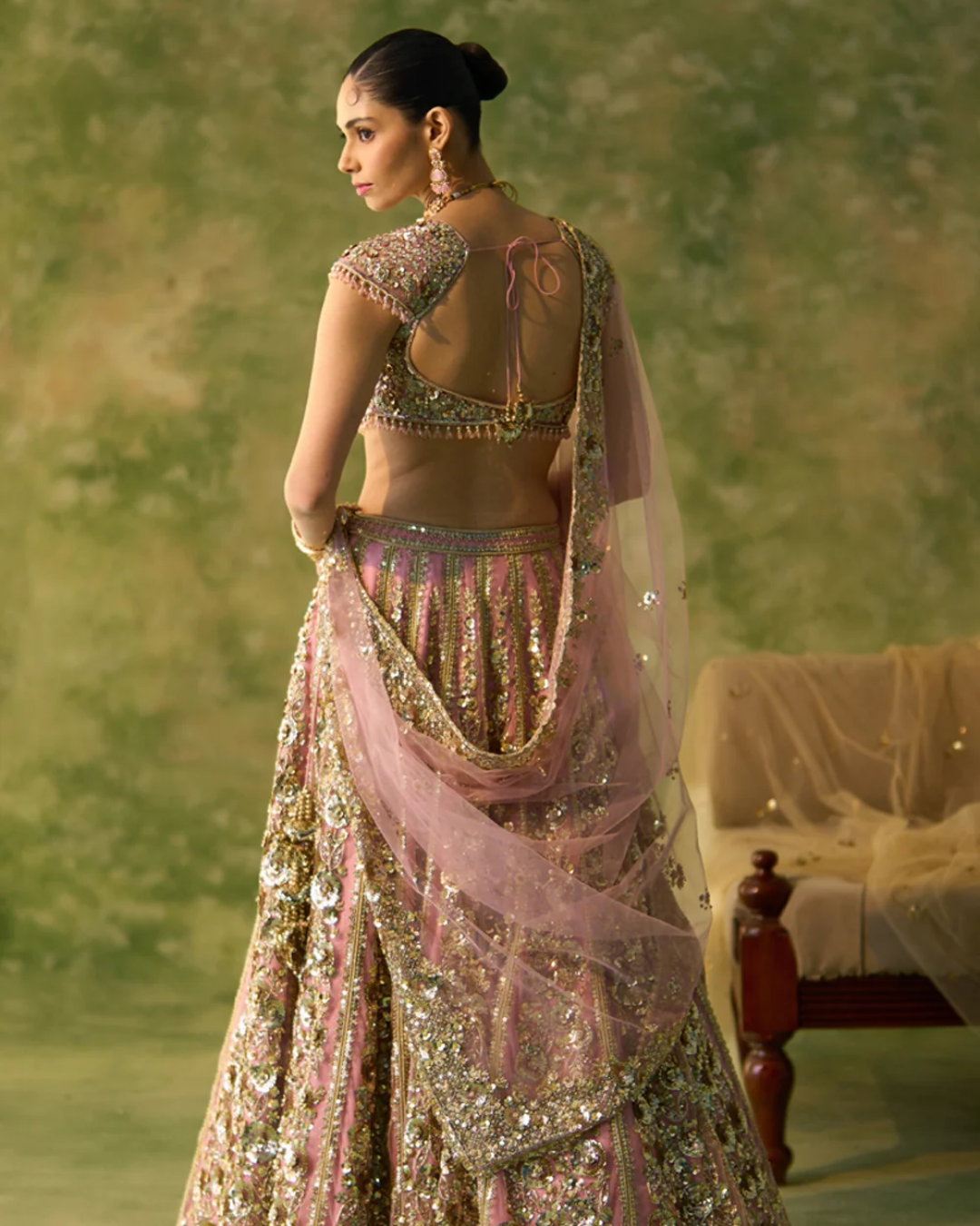 Prevasu - Pink Naira Lehenga Set From Silsila