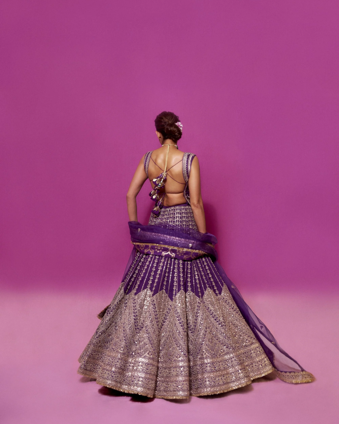 Gopi Vaid - Kubbra sait in Razia Lehenga Set From Nizaam