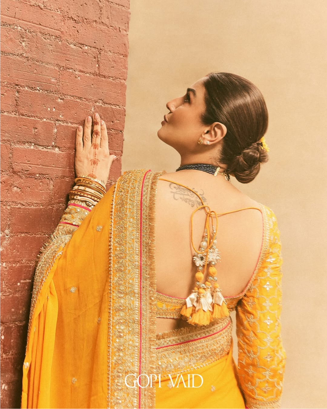 Gopi Vaid - Raveena Tandon in Dilruba Saree Set From Nizaam