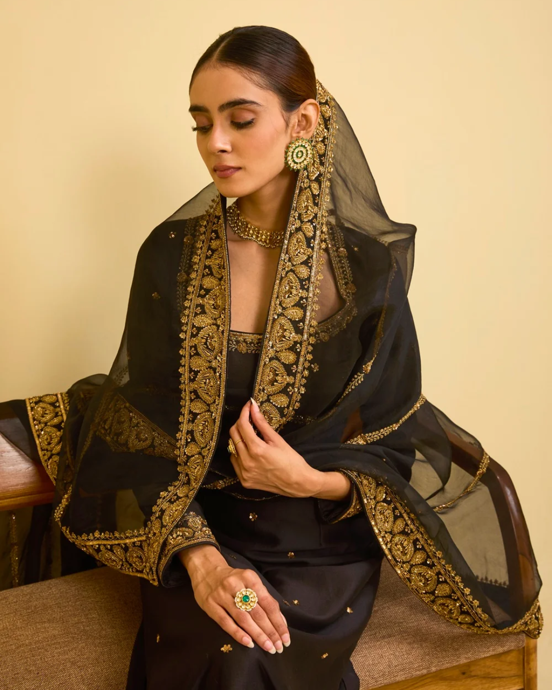 Esha Koul - Black Kurta Set From Naaz