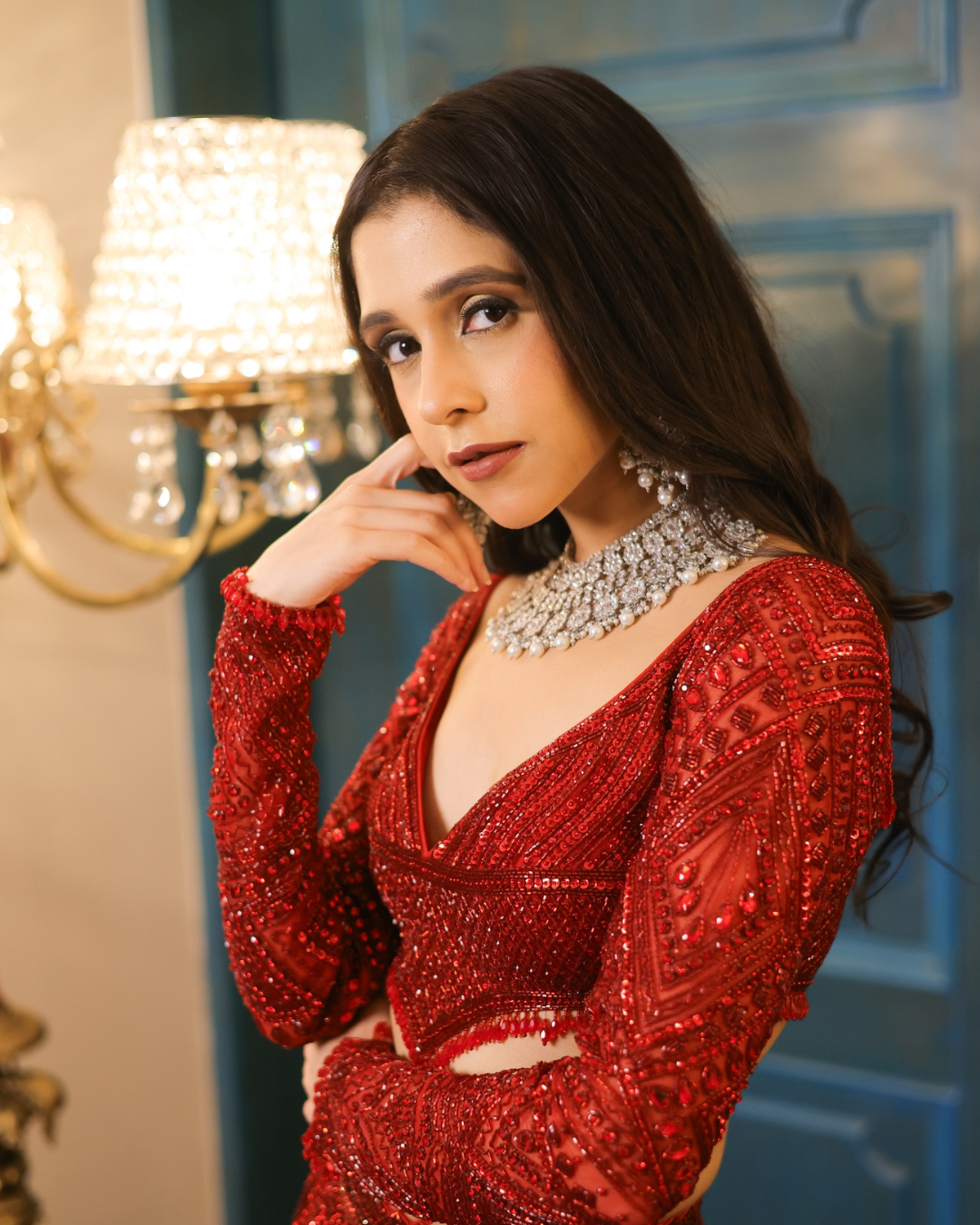 Isa by Dolly Wahal - Rida Maroon Lehenga Set From Bridal