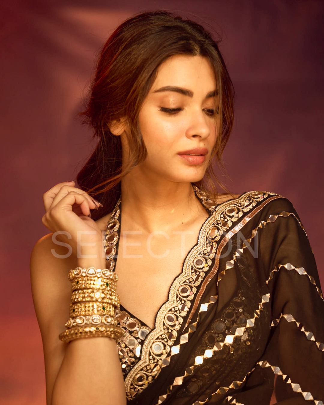 Gopi Vaid - Diana Penty in Aradhana Saree Set From Jhilmil