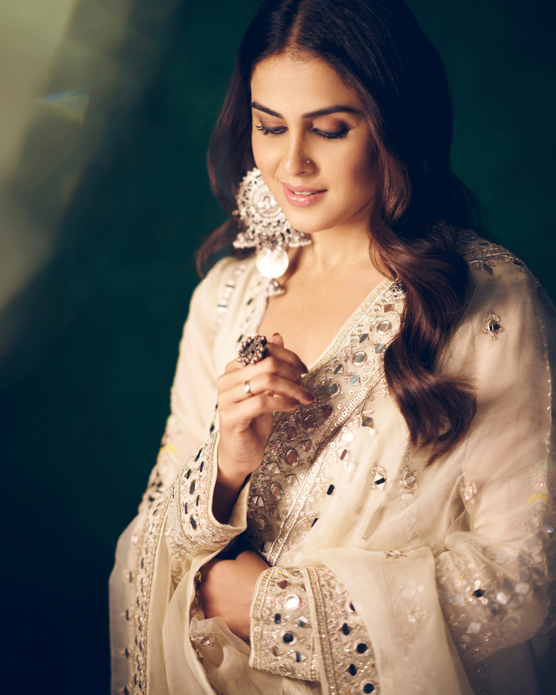 Gopi Vaid - Genelia in Cheshtha Anarkali Set From Jhilmil