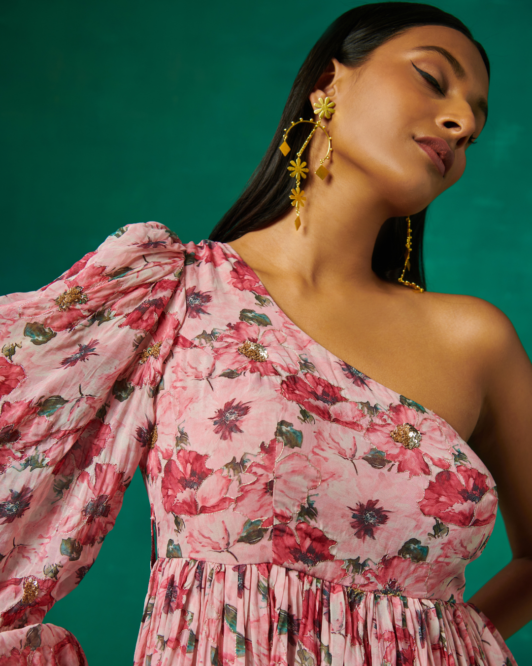 Sonali Bansal - Pink one shoulder gown From Bageecha