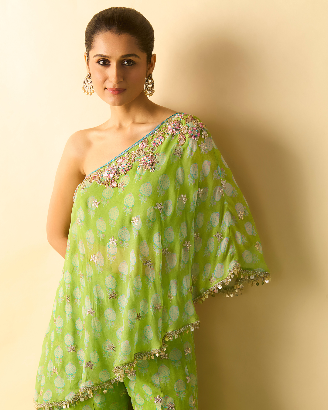 Gopi Vaid - Chhavi One Shoulder Set From Chaar Bagh