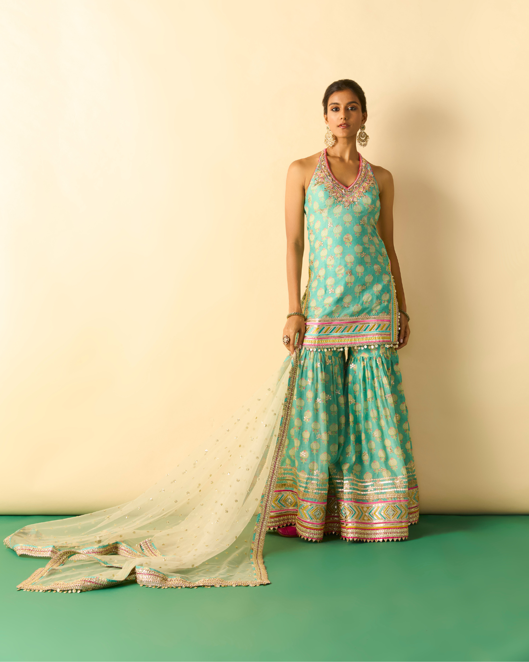 Gopi Vaid - Dwisha Halter Sharara Set From Chaar Bagh