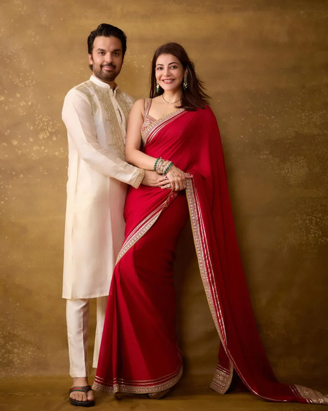 Gopi Vaid - Gautam Kitchlu in Zayyan Kurta Set From Nizaam
