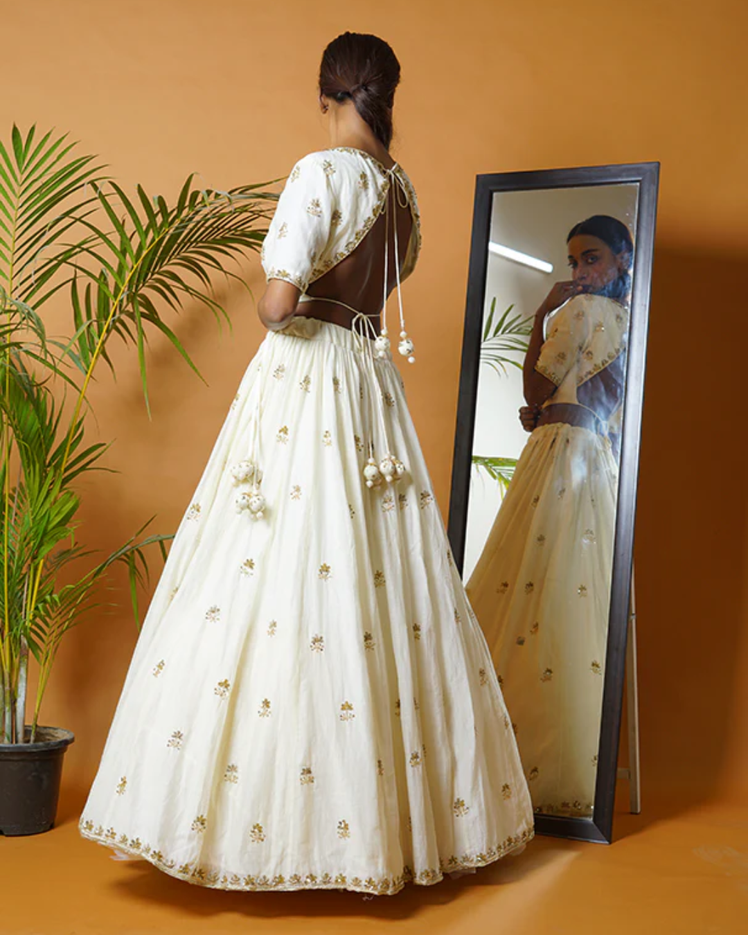 Sonali Bansal - Off white lehenga set From Fiza
