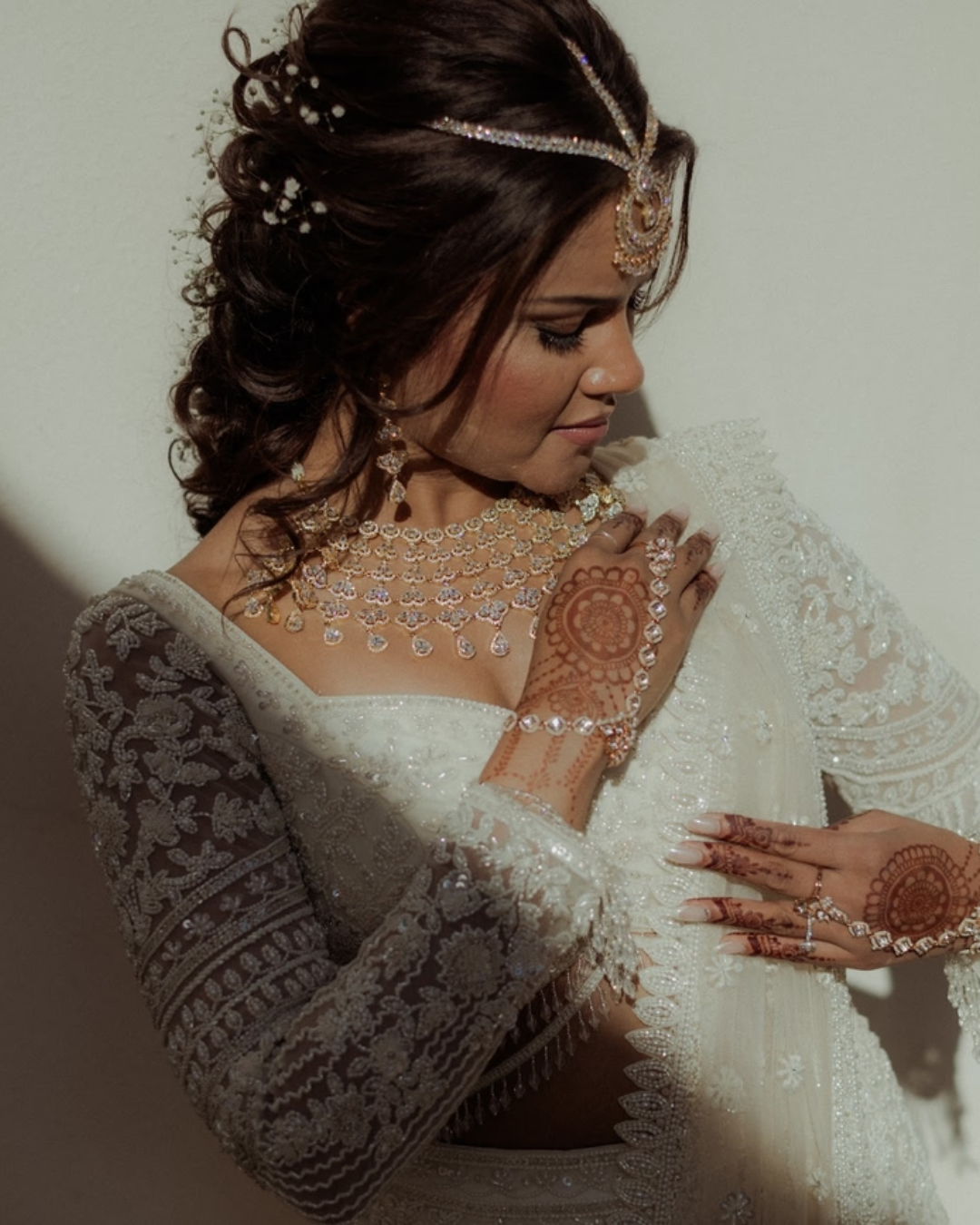 Isa by Dolly Wahal - Nina Ivory Bridal Lehenga From Bridal