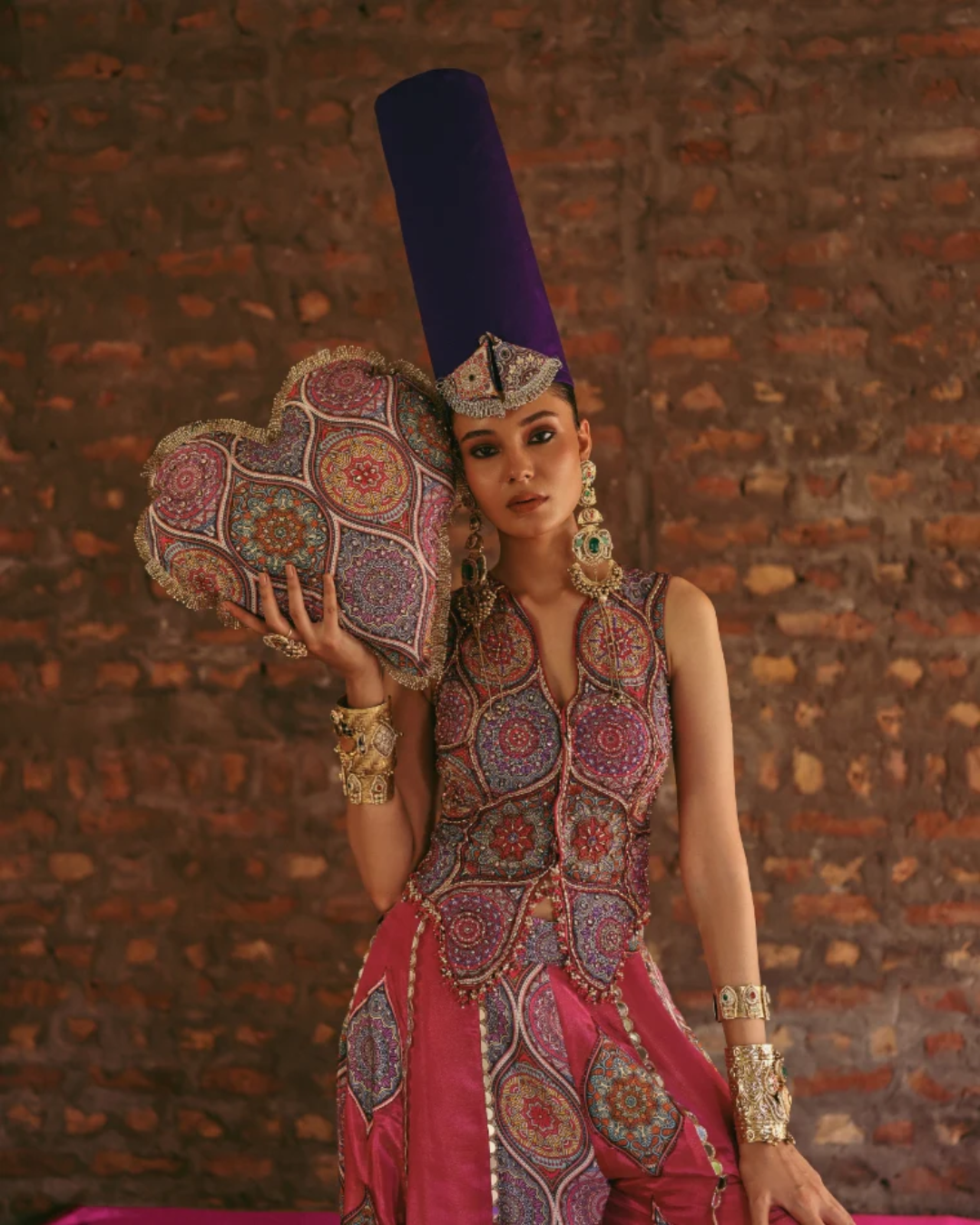 Label Moni K - Prink Sharara Set From Naqsh