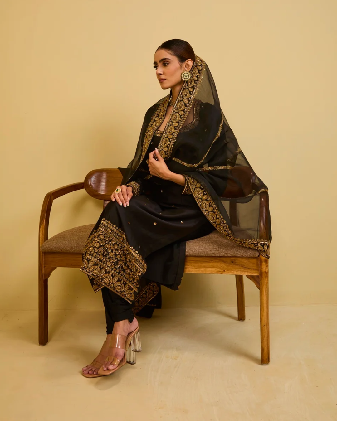 Esha Koul - Black Kurta Set From Naaz