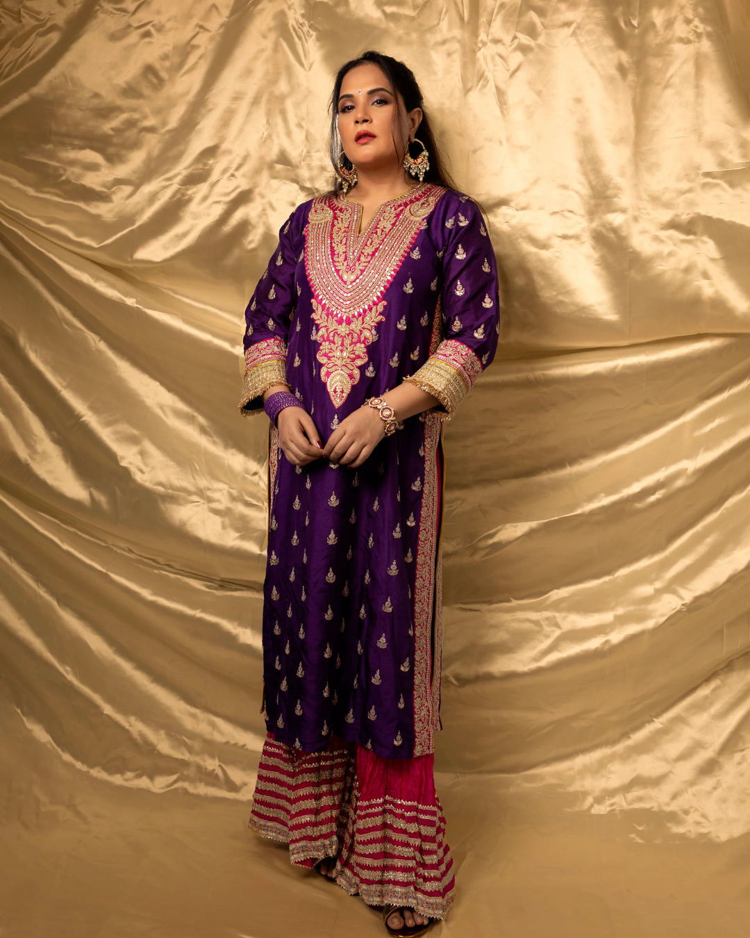Gopi Vaid - Richa Chadda in Fitoor Sharara Set From Nizaam