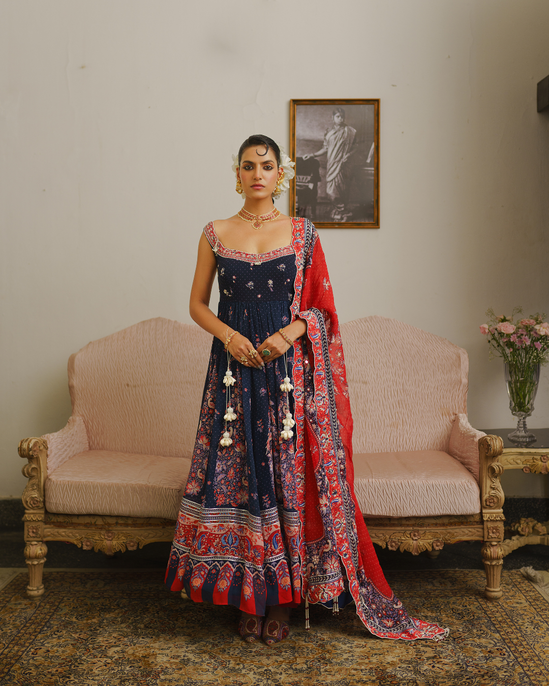 Aditi Gupta - Navy Blue Anarkali