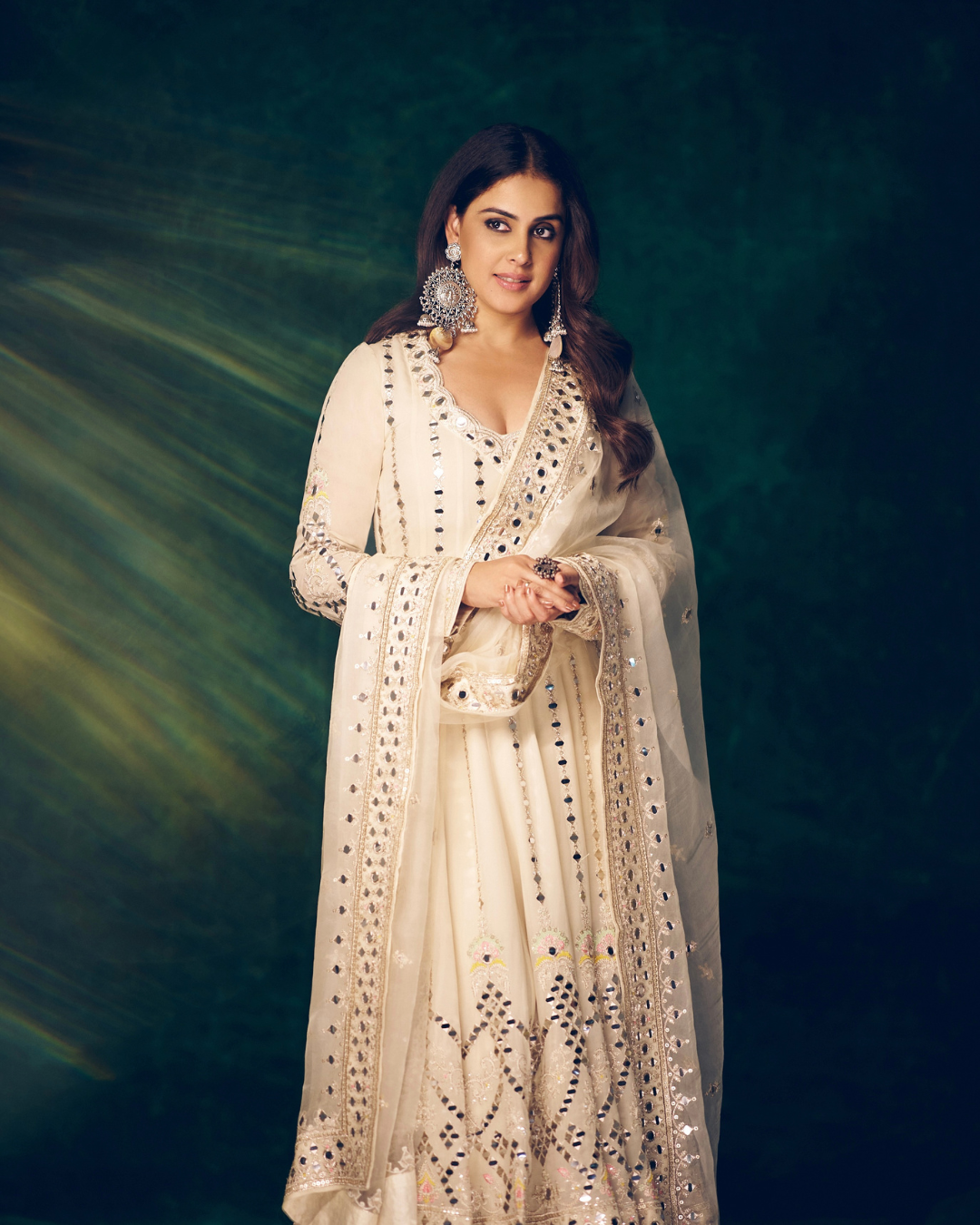Gopi Vaid - Genelia in Cheshtha Anarkali Set From Jhilmil