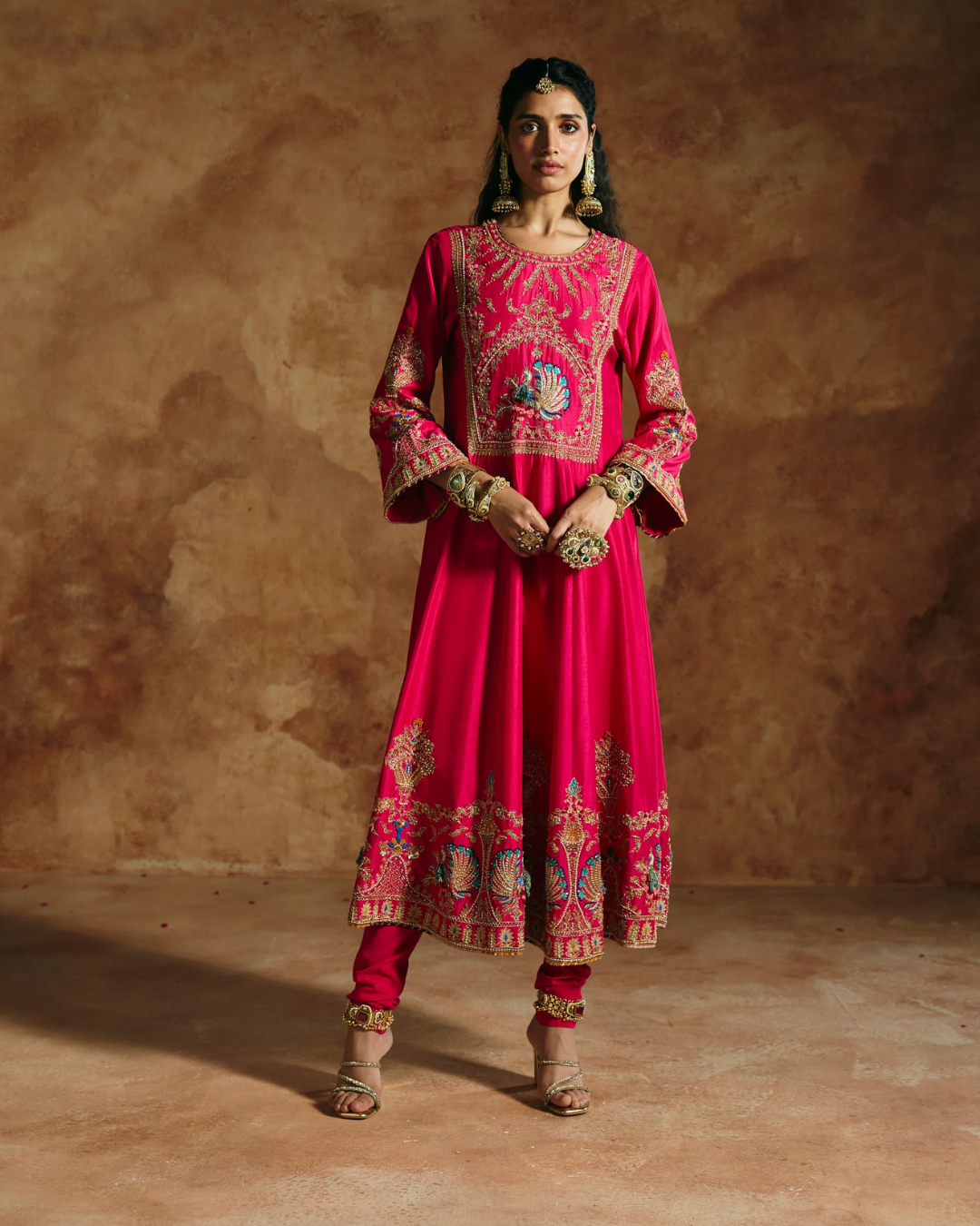 Aman Takyar - Fuchsia Pink Kurta Set From Today's Sindh