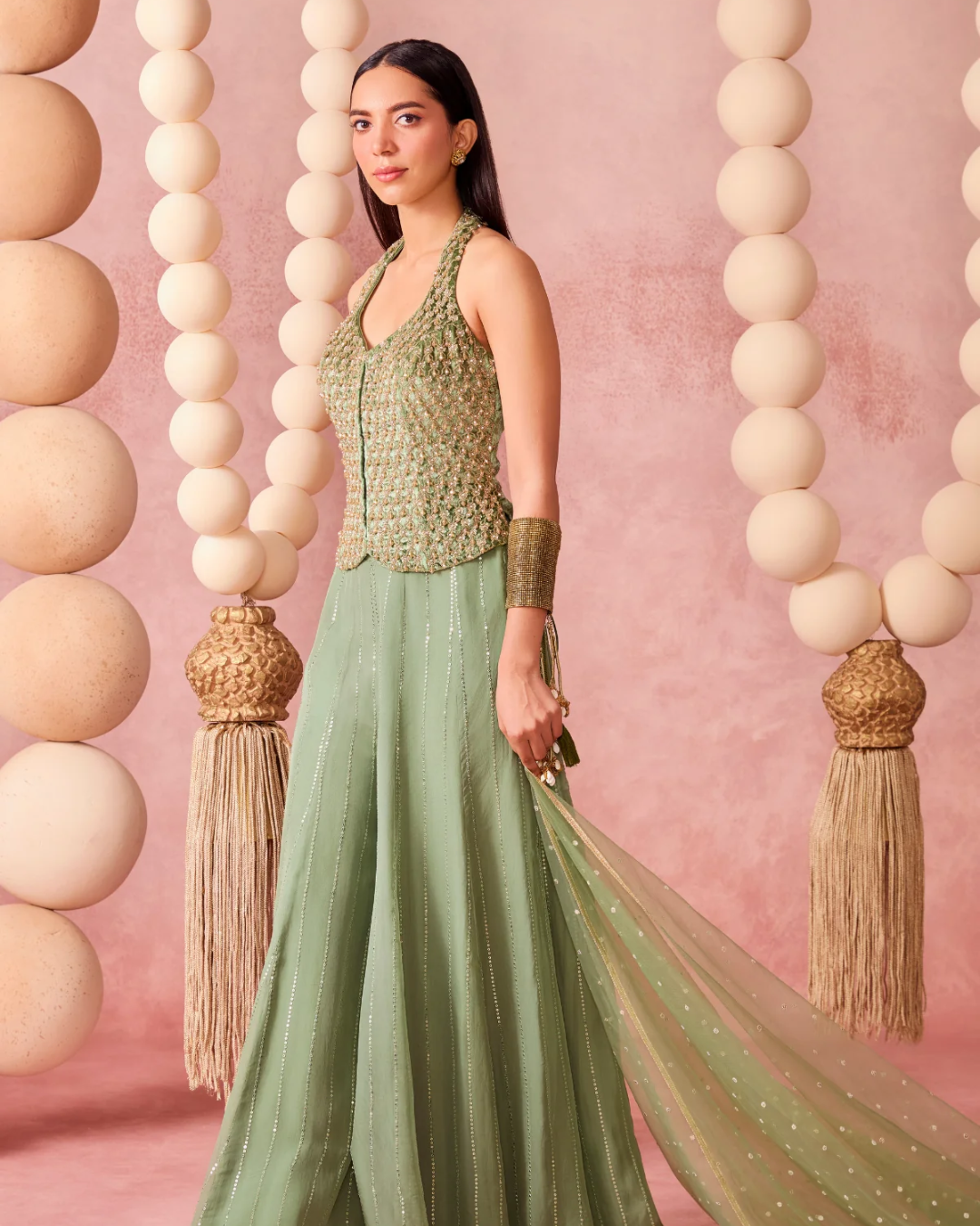 Chamee & Palak - Saachi Flared Pants From Jhoom