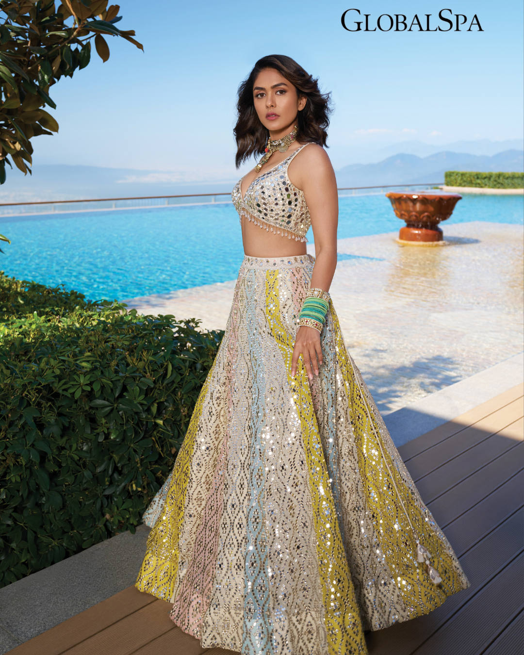 Gopi Vaid - Mrunal Thakur in Ranjeeta Lehenga Set From Jhilmil