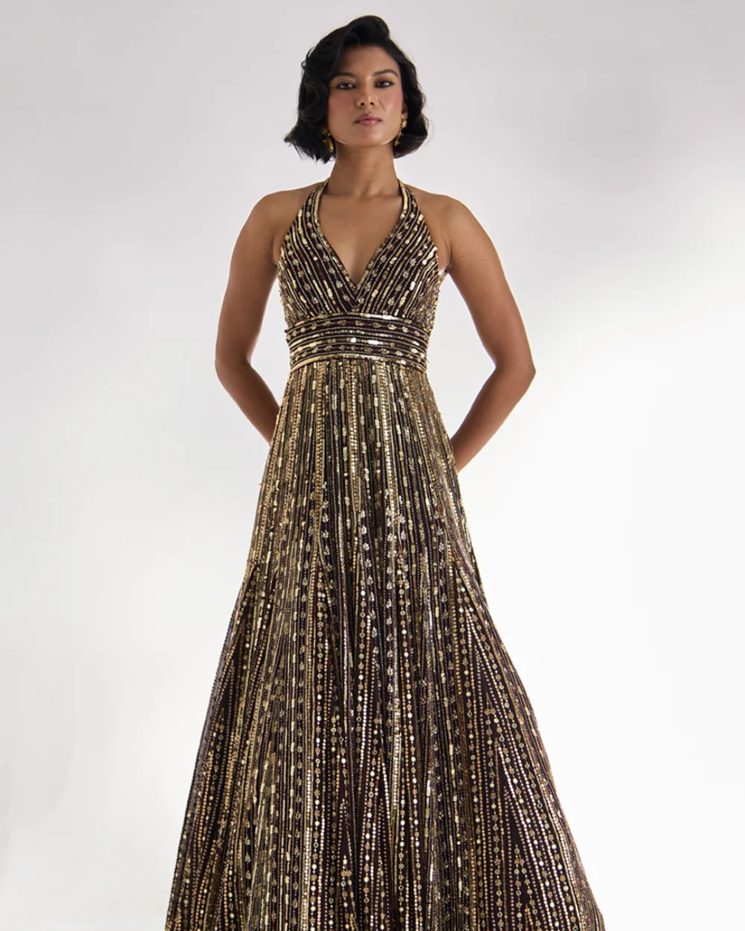 Prevasu - Mocha Brown Gown From Silsila