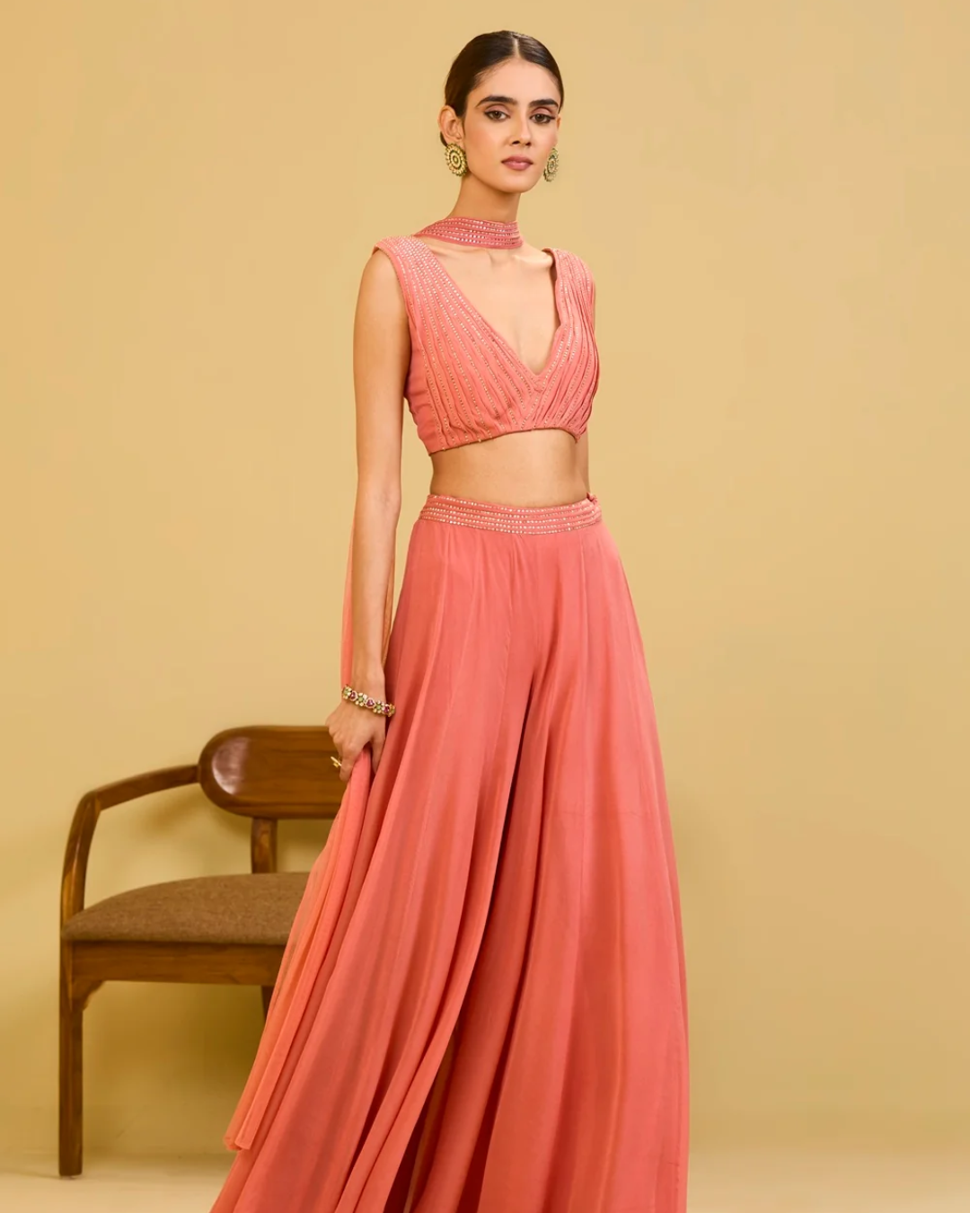 Esha Koul - Pink Palazzo Set From Naaz