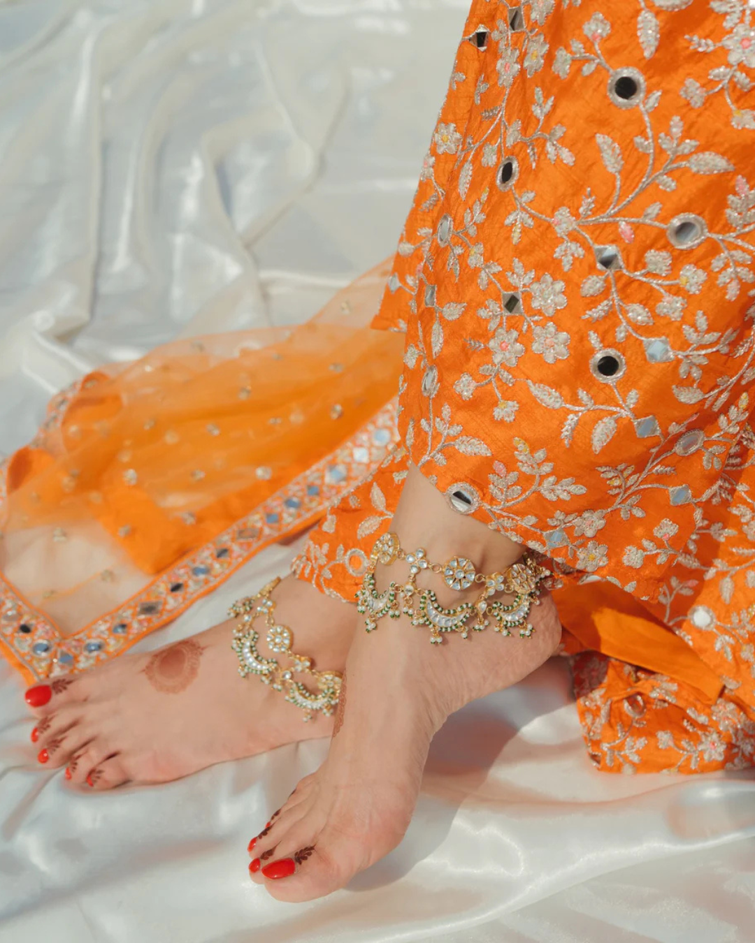 Gopi Vaid - Aamna Sharif in Aadhira Sharara Set From Jhilmil