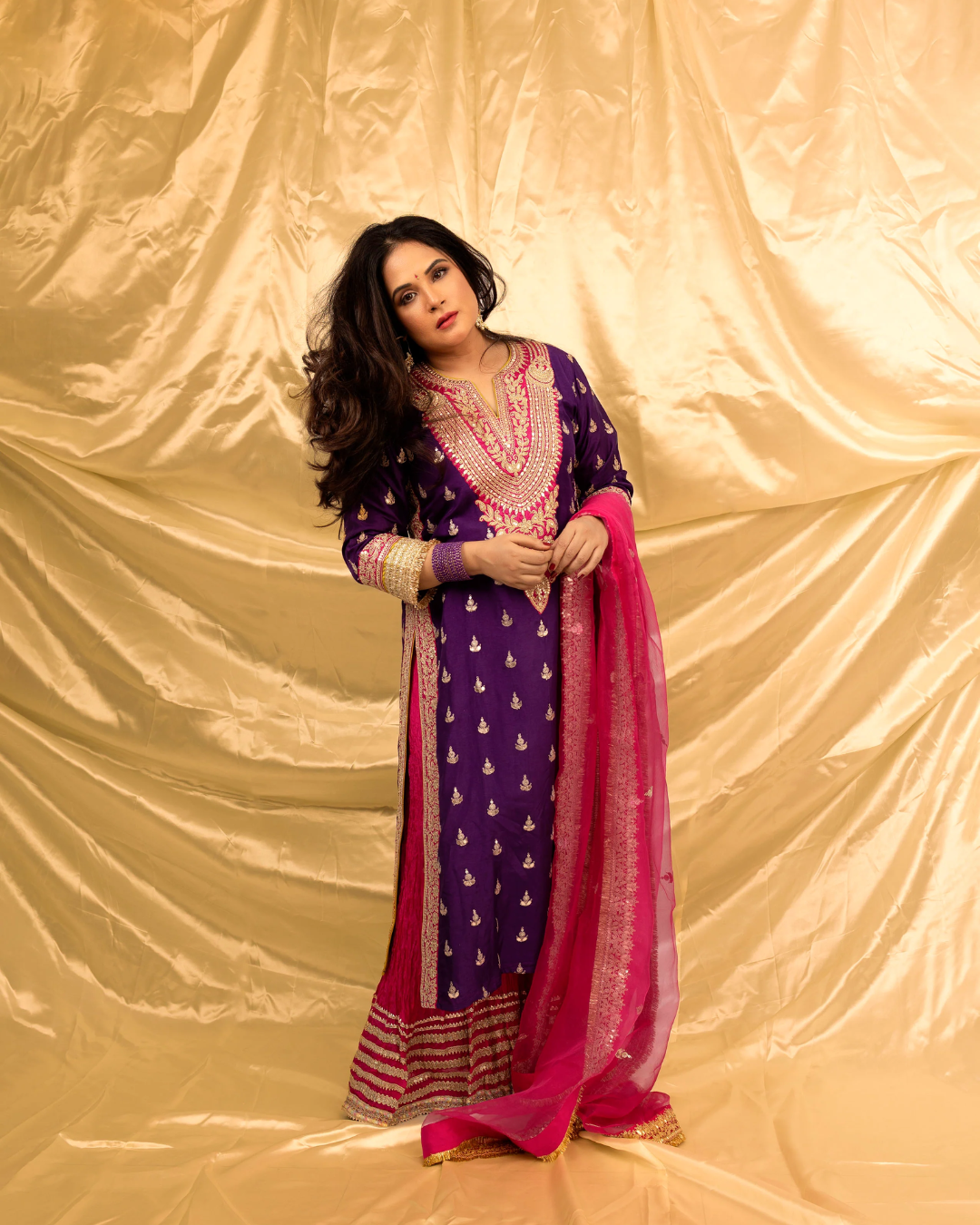 Gopi Vaid - Richa Chadda in Fitoor Sharara Set From Nizaam