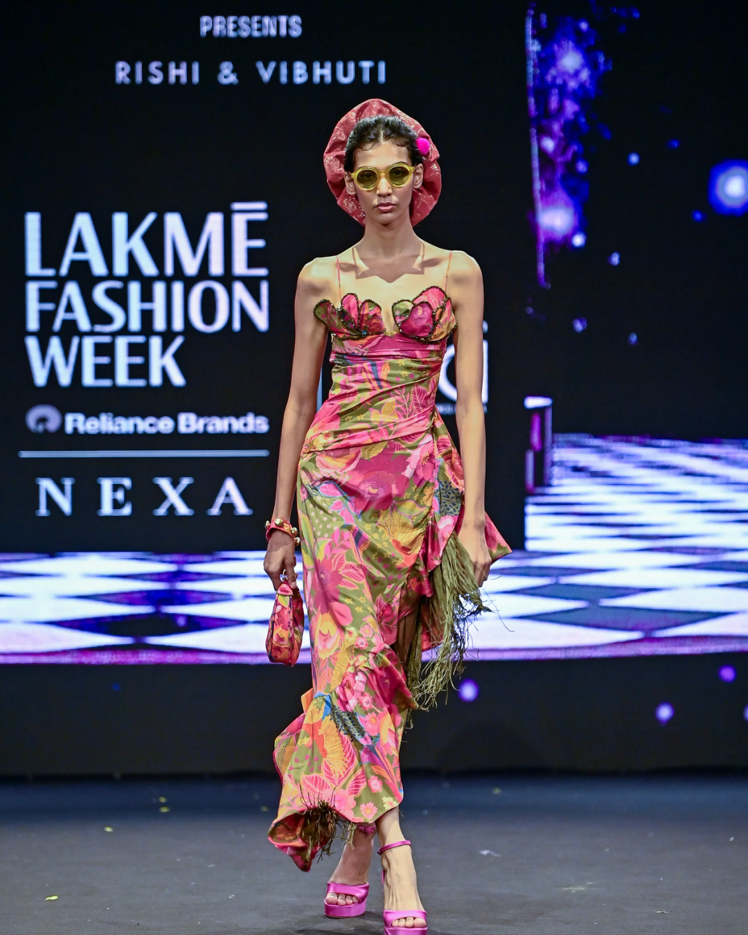 Rishi and Vibhuti - Cocktail drape dress From Tamasha