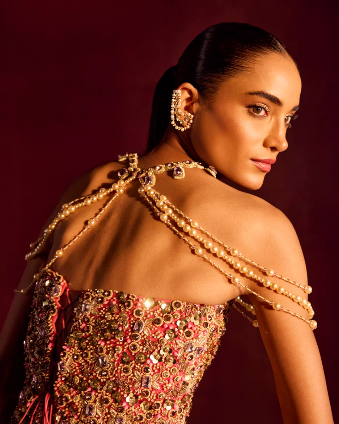 Prevasu - Belle Corset Skirt Set From Raabta