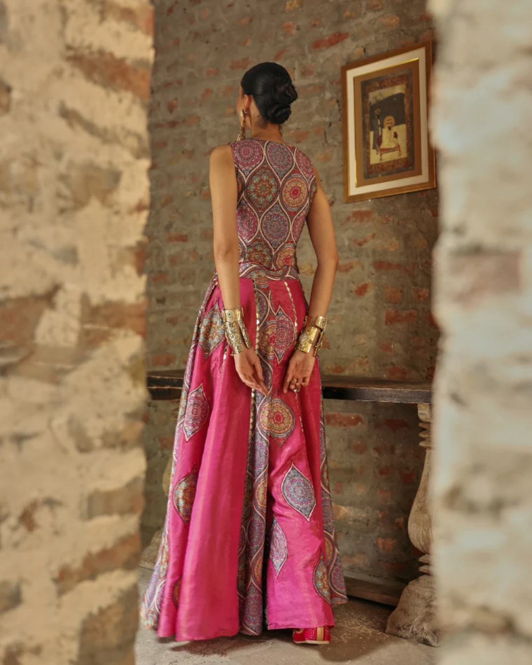 Label Moni K - Prink Sharara Set From Naqsh