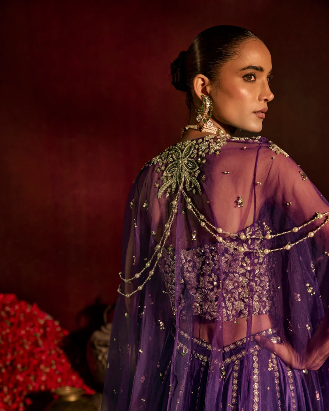 Prevasu - Purple Corset Lehenga Set From Raabta